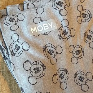 MOBY Gray Mickey Mouse Kids Blanket